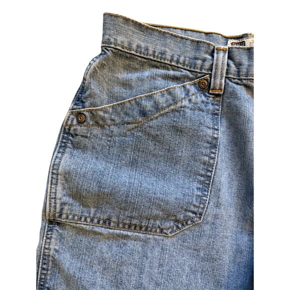 Faded Glory Y2K Vintage Blue Denim Mom Shorts Size 12 - Picture 4 of 6